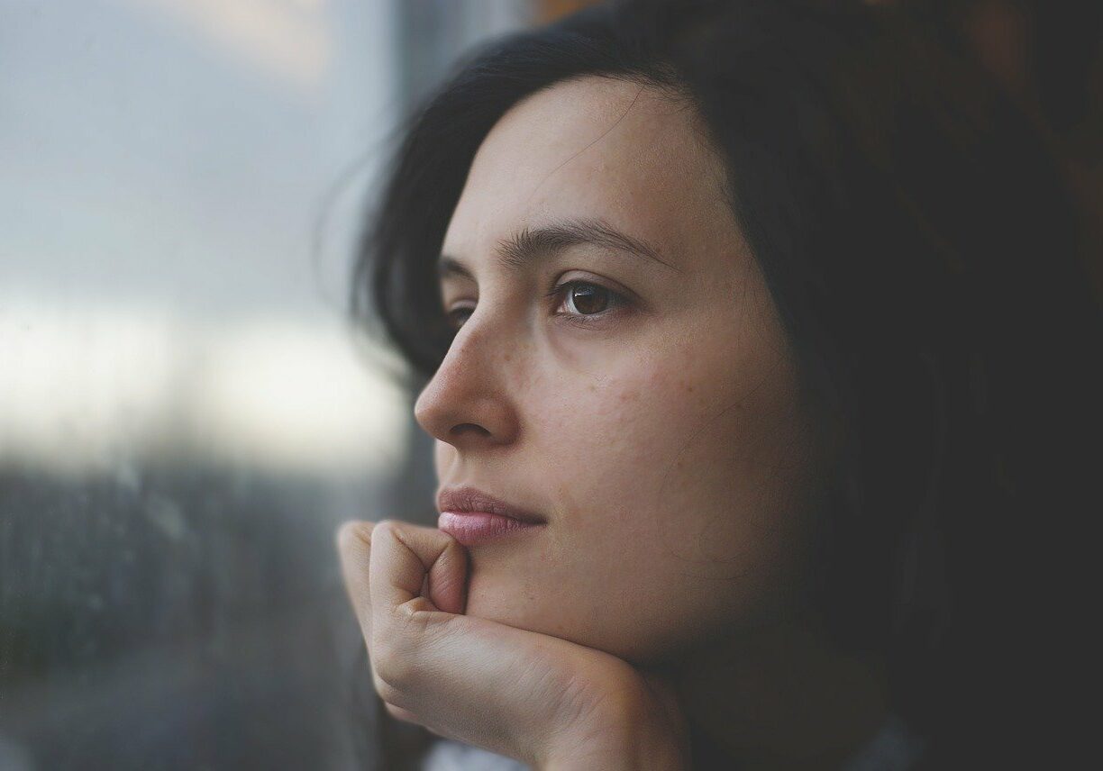 woman, thoughtful, pensive